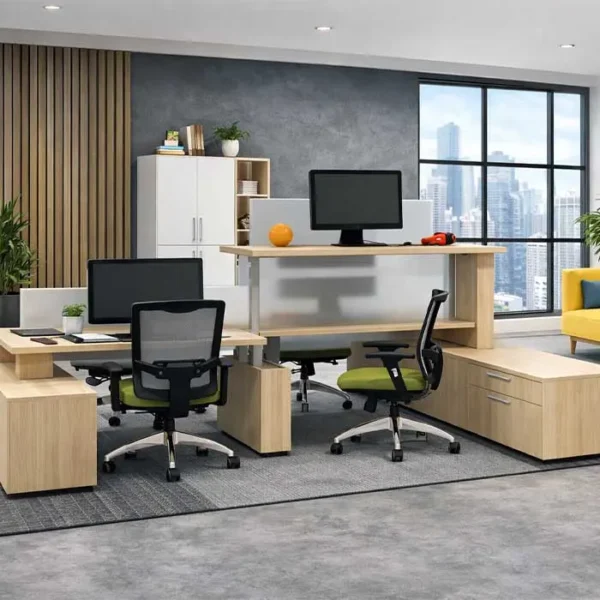 Height adjustable laminate desks