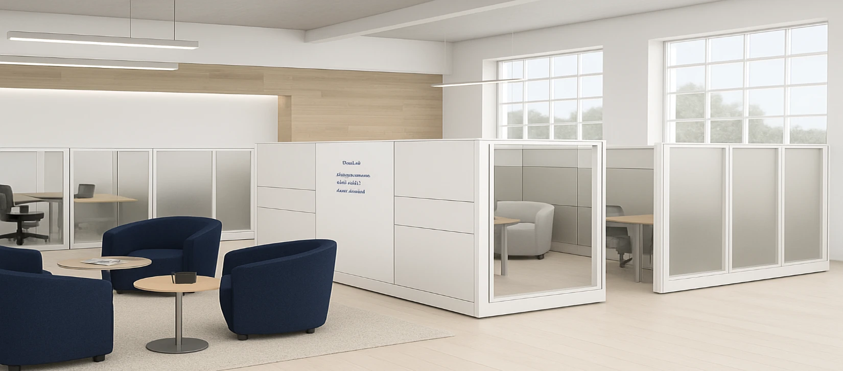 Evolve office benching workstations