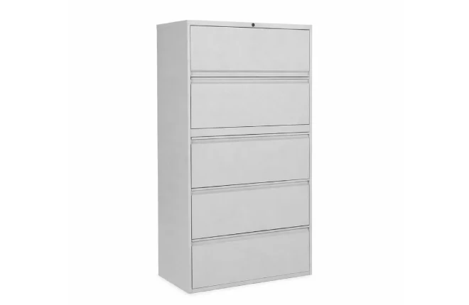 five drawer lateral file storage cabinet