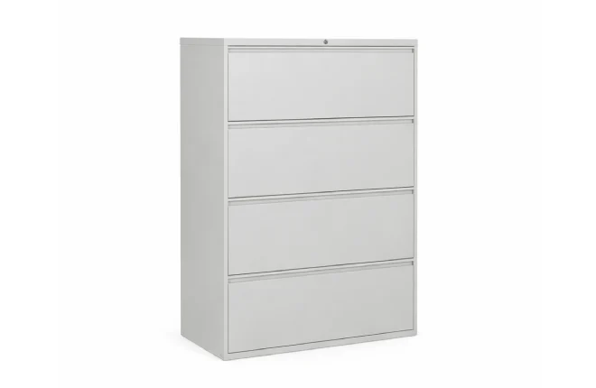 four drawer lateral file storage cabinet