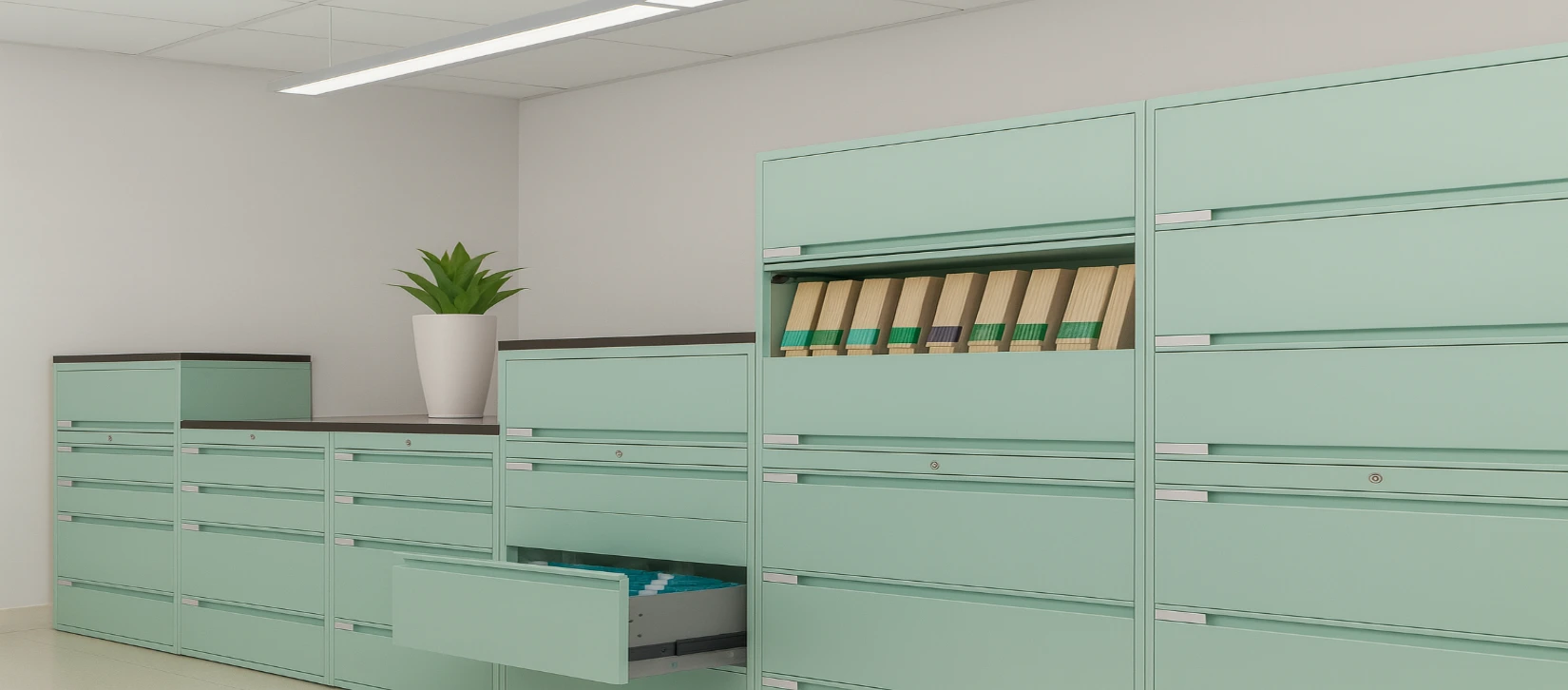 lateral storage cabinet
