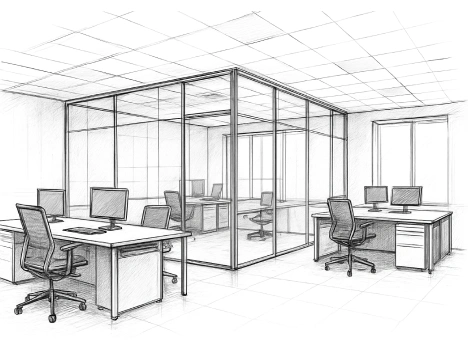 Office Design Sketch