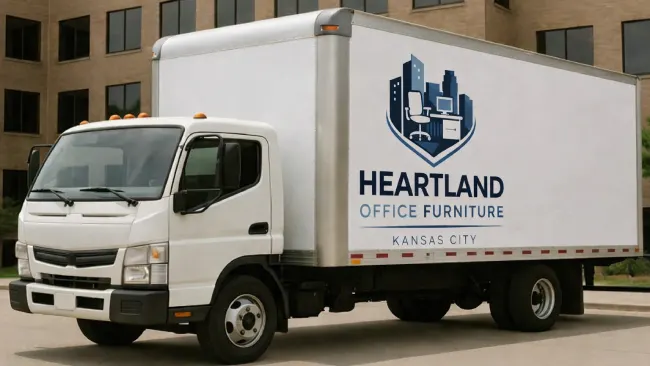 Heartland Office Furniture delivery truk
