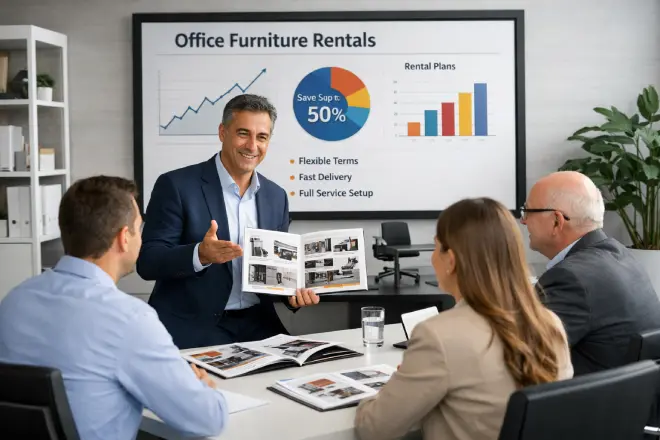 Office Furniture Leasing & Rental Solutions meeting